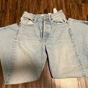 Zara High Rise Straight Jeans